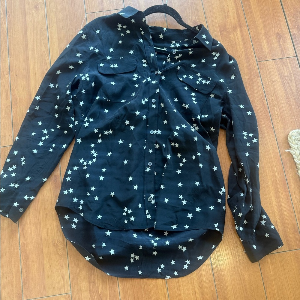Equipment Black Star Button Down Shirt